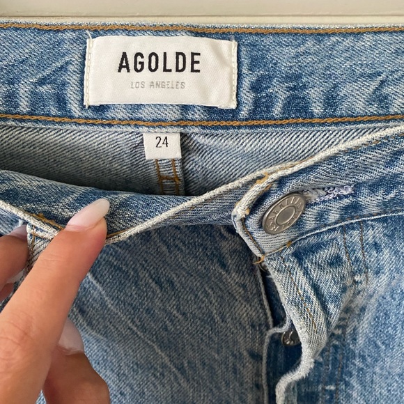 NEW LOOKING BUT WORN AGOLDE JEANS - Picture 4 of 5